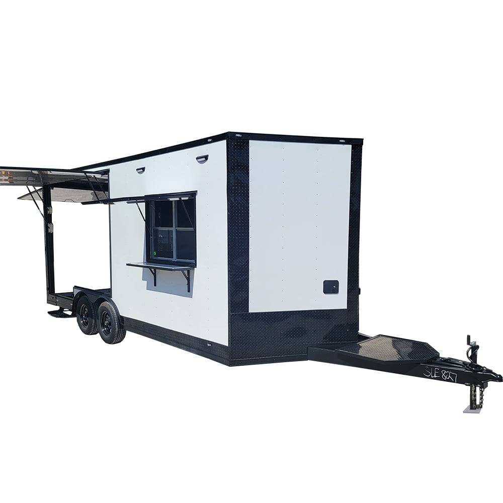 8.5' X 20' White Concession Trailer Food Event Catering