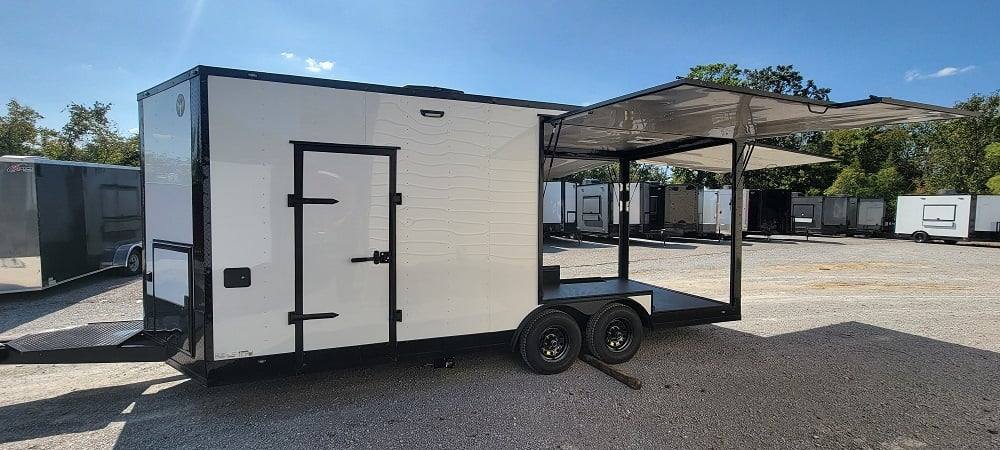 8.5' X 20' White Concession Trailer Food Event Catering