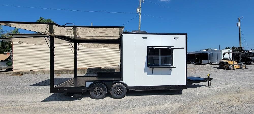 8.5' X 20' White Concession Trailer Food Event Catering