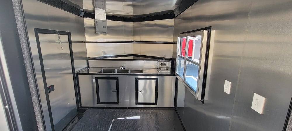 8.5' X 20' White Concession Trailer Food Event Catering