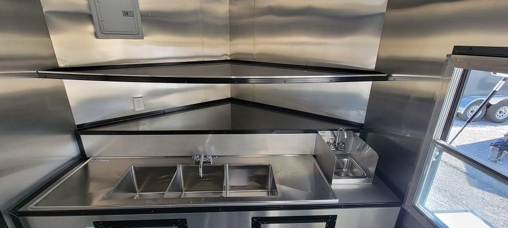 8.5' X 20' White Concession Trailer Food Event Catering