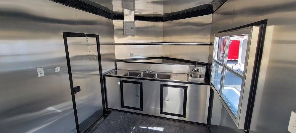 8.5' X 20' White Concession Trailer Food Event Catering