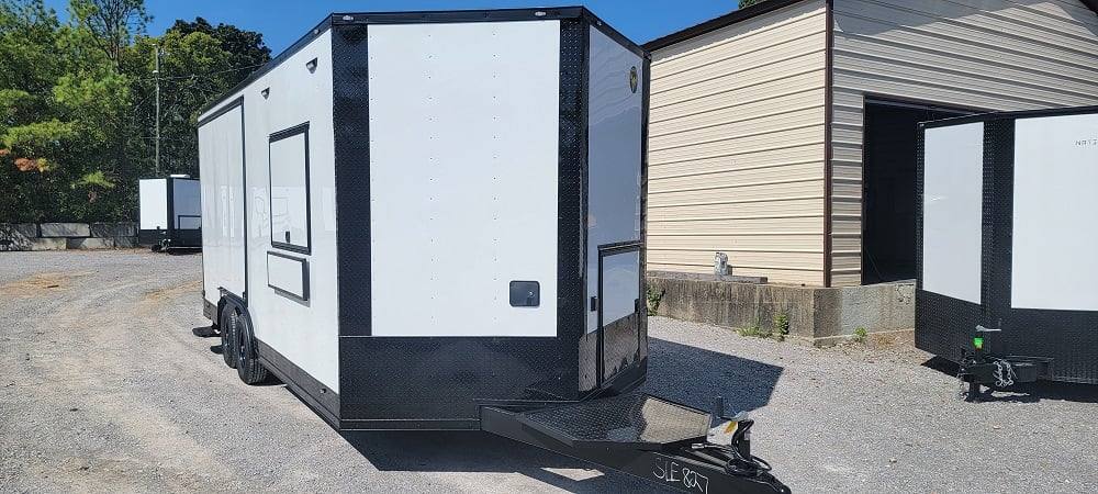 8.5' X 20' White Concession Trailer Food Event Catering