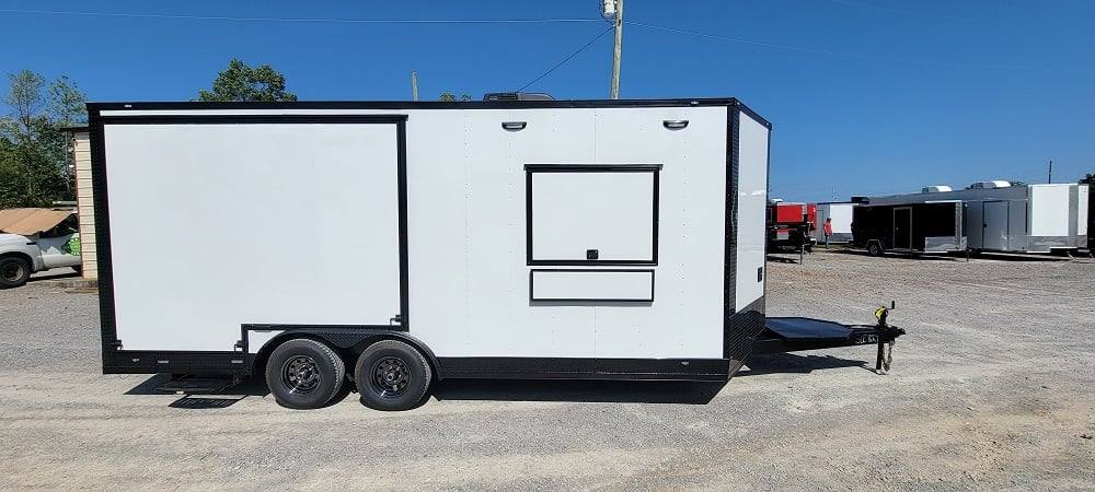 8.5' X 20' White Concession Trailer Food Event Catering