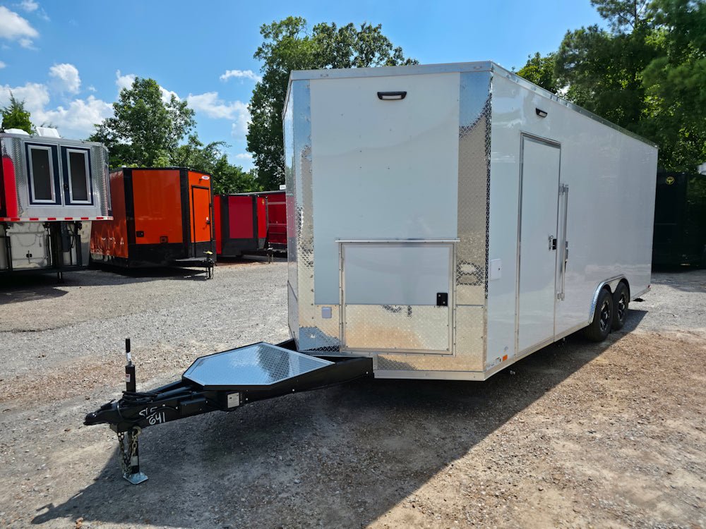 489-8.5-x-20-white-concession-trailer-food-event-catering-3.jpg 8.5' X 20' White Concession Trailer Food Event Catering
