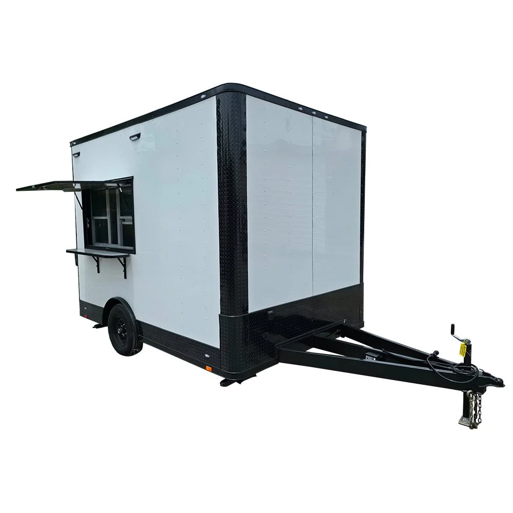 49-8.5-x-12-white-with-blackout-concession-trailer-flat-front-event-catering-1.webp 8.5' X 12' White With Blackout Concession Trailer Flat Front Event Catering