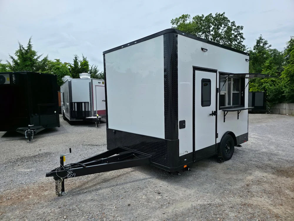 49-8.5-x-12-white-with-blackout-concession-trailer-flat-front-event-catering-10.webp 8.5' X 12' White With Blackout Concession Trailer Flat Front Event Catering
