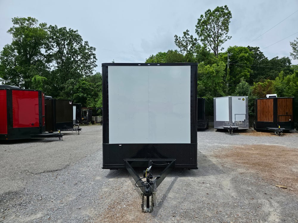 49-8.5-x-12-white-with-blackout-concession-trailer-flat-front-event-catering-2.jpg 8.5' X 12' White With Blackout Concession Trailer Flat Front Event Catering