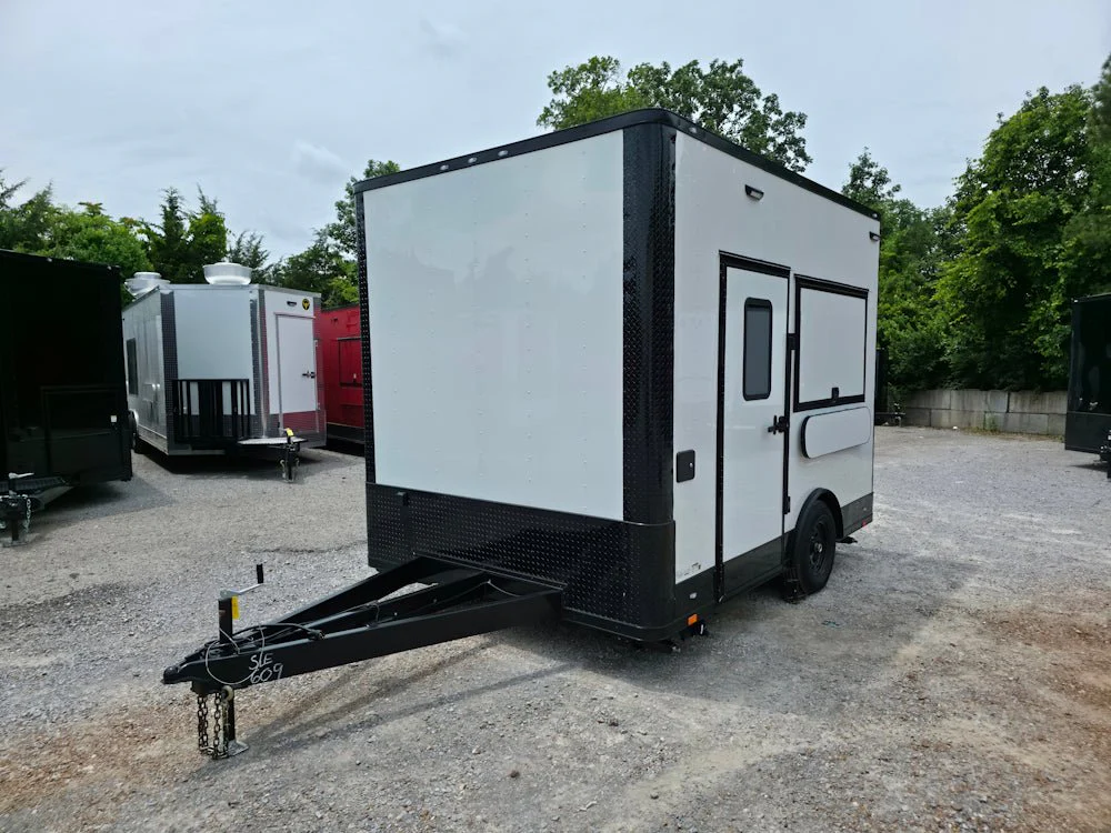 49-8.5-x-12-white-with-blackout-concession-trailer-flat-front-event-catering-3.webp 8.5' X 12' White With Blackout Concession Trailer Flat Front Event Catering