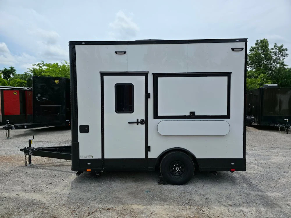 49-8.5-x-12-white-with-blackout-concession-trailer-flat-front-event-catering-4.webp 8.5' X 12' White With Blackout Concession Trailer Flat Front Event Catering