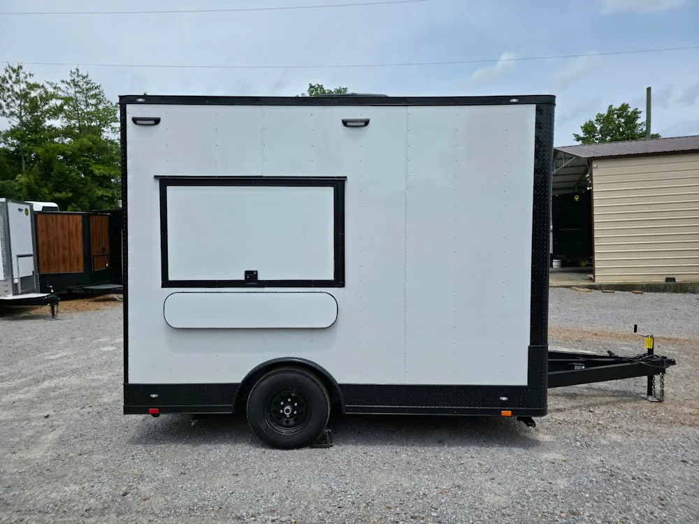 49-8.5-x-12-white-with-blackout-concession-trailer-flat-front-event-catering-8.webp 8.5' X 12' White With Blackout Concession Trailer Flat Front Event Catering