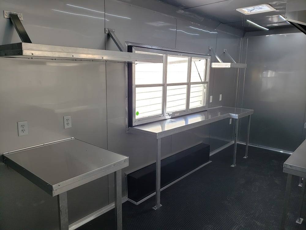 490-8.5-x-20-white-custom-built-concession-food-trailer-13.jpg 8.5' x 20' White Custom Built Concession Food Trailer