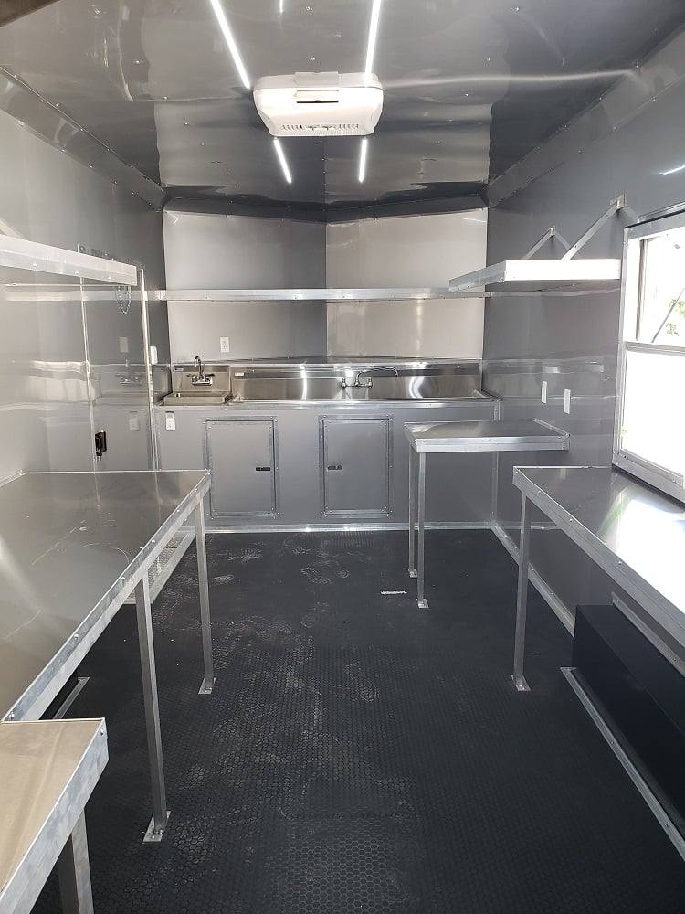 490-8.5-x-20-white-custom-built-concession-food-trailer-2.jpg 8.5' x 20' White Custom Built Concession Food Trailer