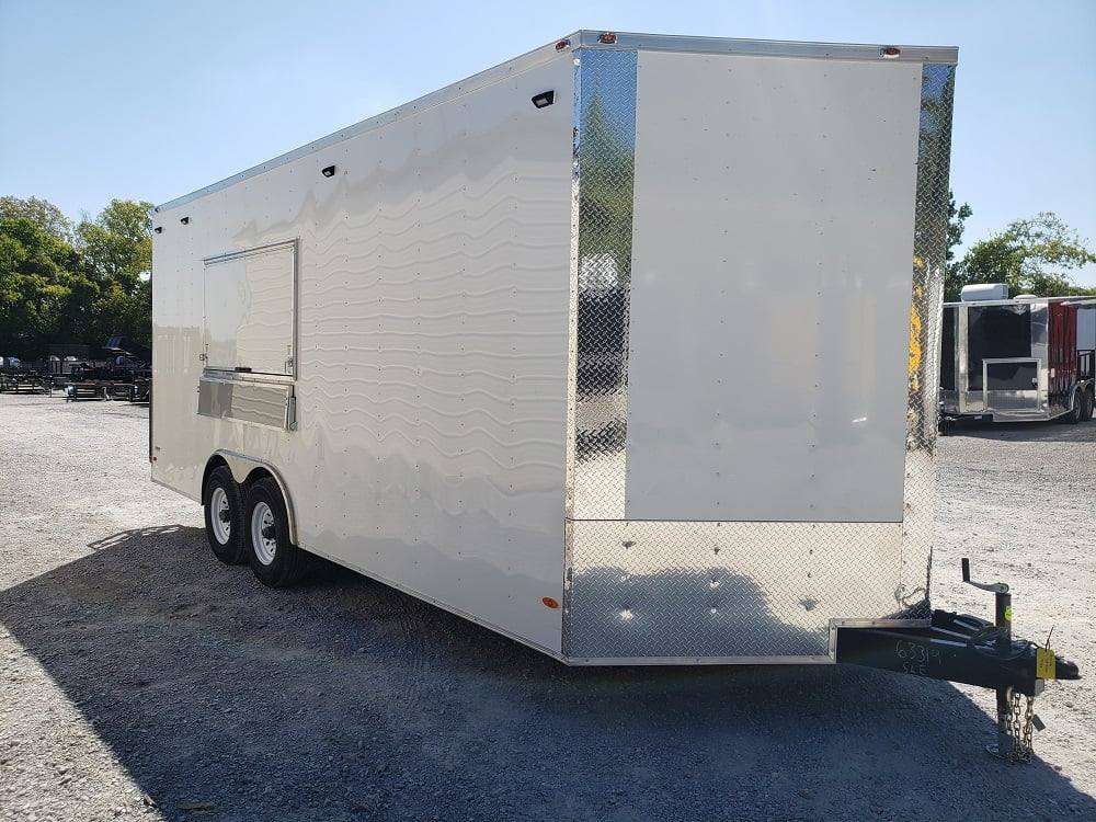 490-8.5-x-20-white-custom-built-concession-food-trailer-6.jpg 8.5' x 20' White Custom Built Concession Food Trailer