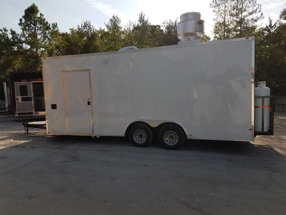 492-8.5-x-20-white-custom-concession-food-trailer-with-appliances-3.jpg 8.5' x 20' White Custom Concession Food Trailer With Appliances