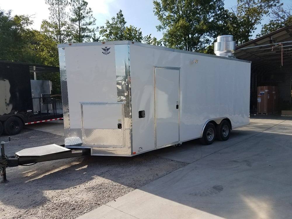 492-8.5-x-20-white-custom-concession-food-trailer-with-appliances-4.jpg 8.5' x 20' White Custom Concession Food Trailer With Appliances