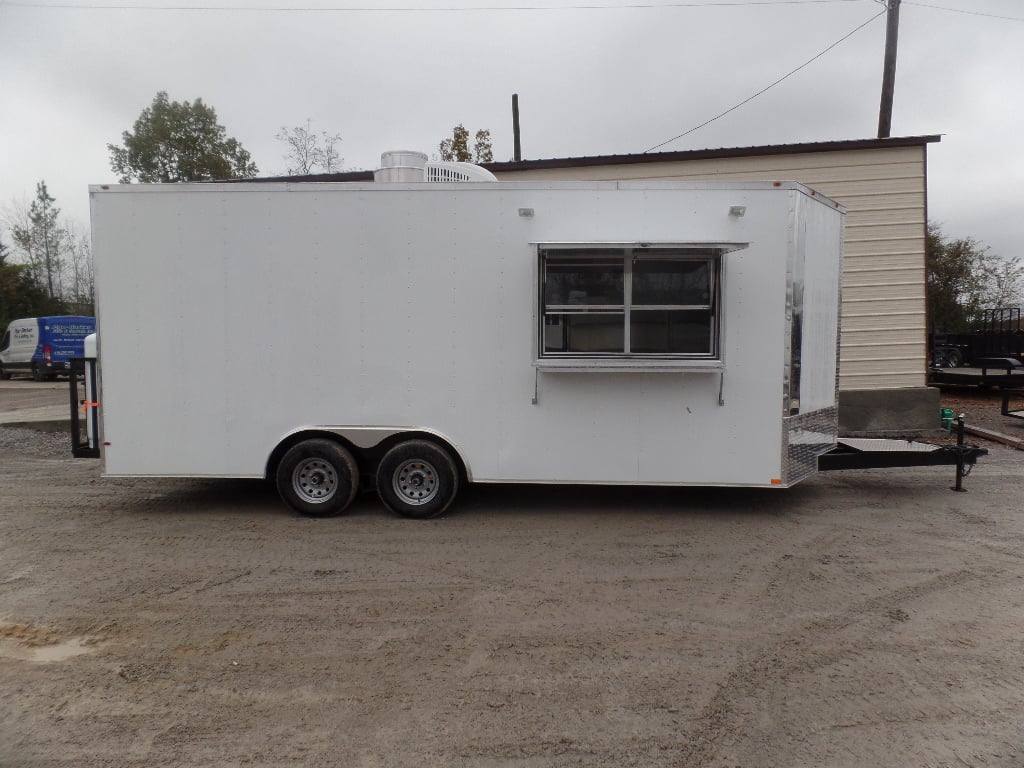 494-8.5-x-20-white-event-food-catering-concession-trailer-with-appliances-15.jpg 8.5' x 20' White Event Food Catering Concession Trailer With Appliances