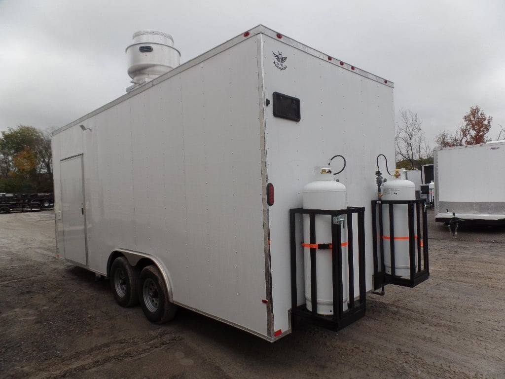 494-8.5-x-20-white-event-food-catering-concession-trailer-with-appliances-3.jpg 8.5' x 20' White Event Food Catering Concession Trailer With Appliances