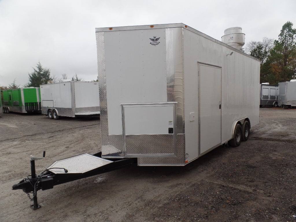 494-8.5-x-20-white-event-food-catering-concession-trailer-with-appliances-7.jpg 8.5' x 20' White Event Food Catering Concession Trailer With Appliances