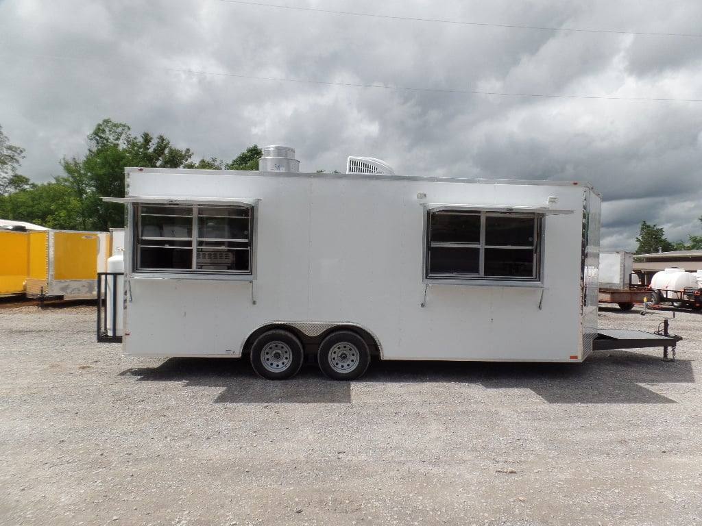 495-8.5-x-20-white-food-event-concession-trailer-with-appliances-15.jpg 8.5' x 20' White Food Event Concession Trailer With Appliances