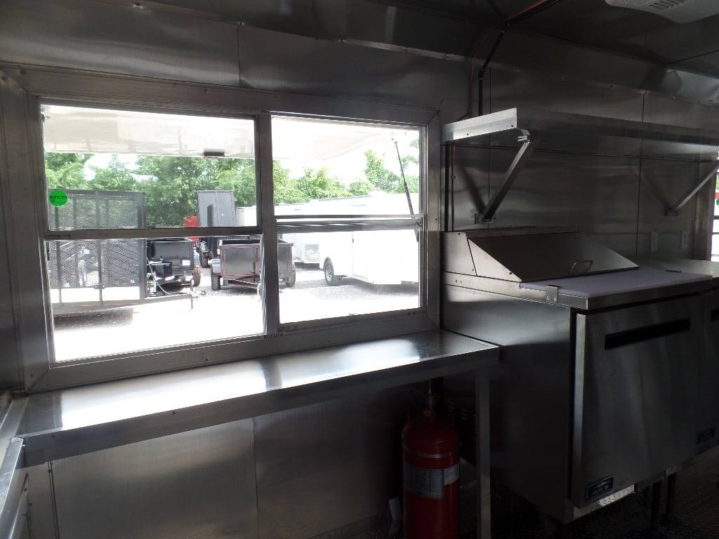 495-8.5-x-20-white-food-event-concession-trailer-with-appliances-16.jpg 8.5' x 20' White Food Event Concession Trailer With Appliances