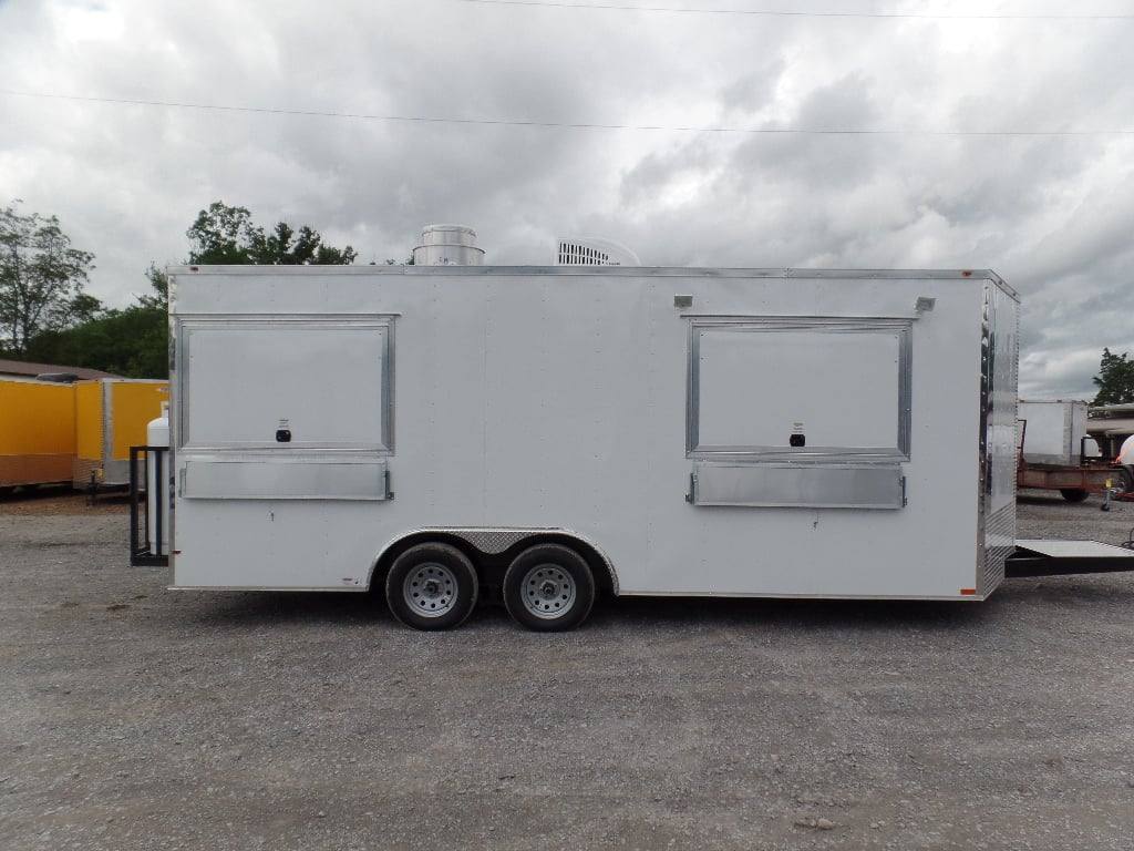 495-8.5-x-20-white-food-event-concession-trailer-with-appliances-18.jpg 8.5' x 20' White Food Event Concession Trailer With Appliances