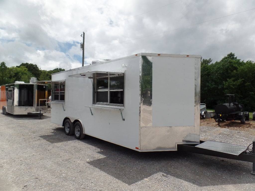 495-8.5-x-20-white-food-event-concession-trailer-with-appliances-23.jpg 8.5' x 20' White Food Event Concession Trailer With Appliances