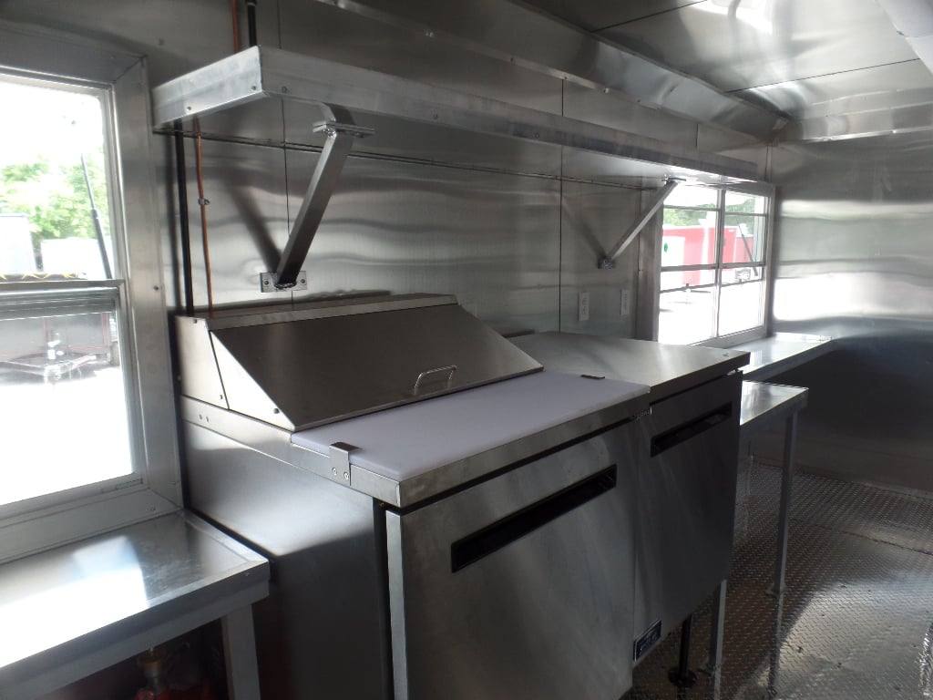 495-8.5-x-20-white-food-event-concession-trailer-with-appliances-5.jpg 8.5' x 20' White Food Event Concession Trailer With Appliances