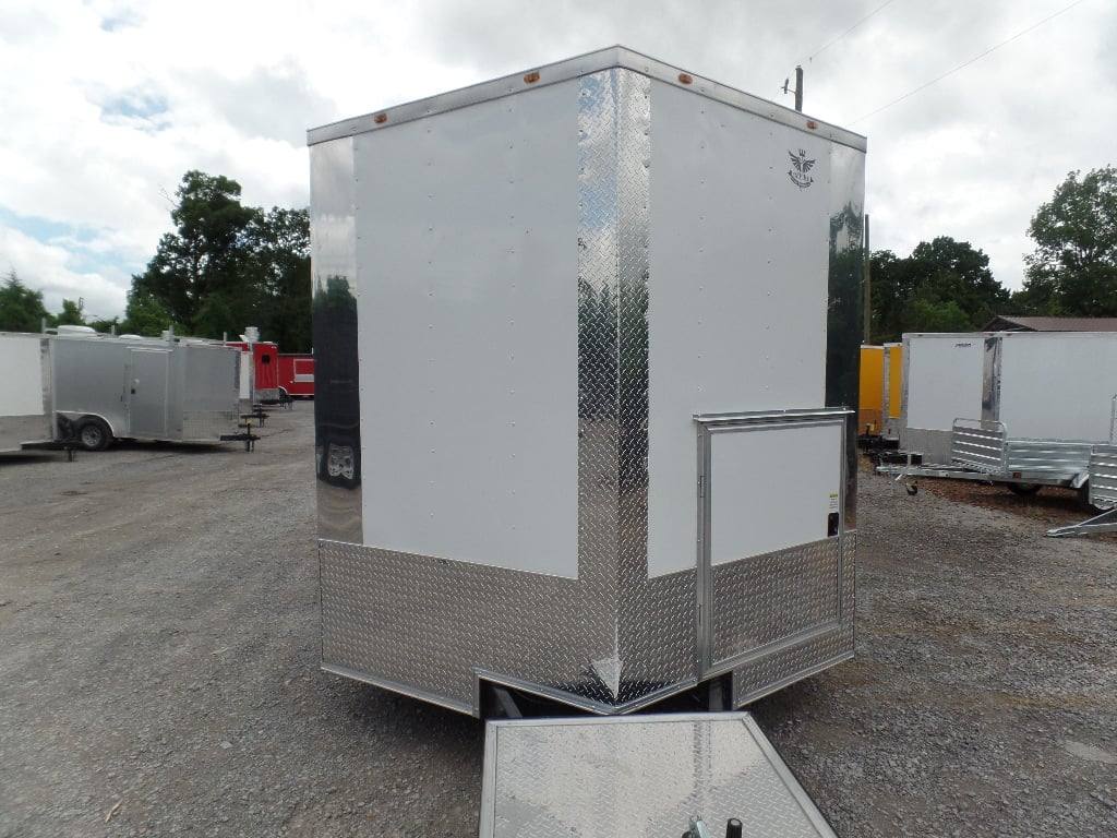 495-8.5-x-20-white-food-event-concession-trailer-with-appliances-7.jpg 8.5' x 20' White Food Event Concession Trailer With Appliances