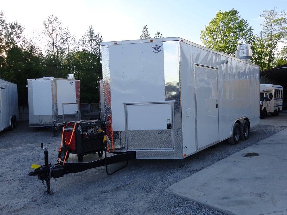 496-8.5-x-20-white-food-event-concession-trailer-with-appliances-22.jpg 8.5' x 20' White Food Event Concession Trailer With Appliances