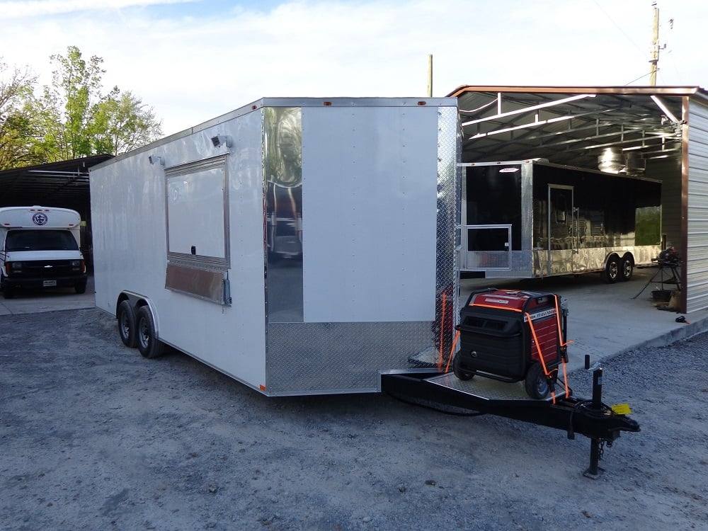 496-8.5-x-20-white-food-event-concession-trailer-with-appliances-24.jpg 8.5' x 20' White Food Event Concession Trailer With Appliances