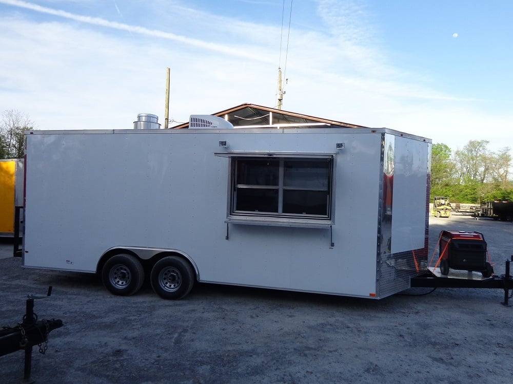 496-8.5-x-20-white-food-event-concession-trailer-with-appliances-25.jpg 8.5' x 20' White Food Event Concession Trailer With Appliances