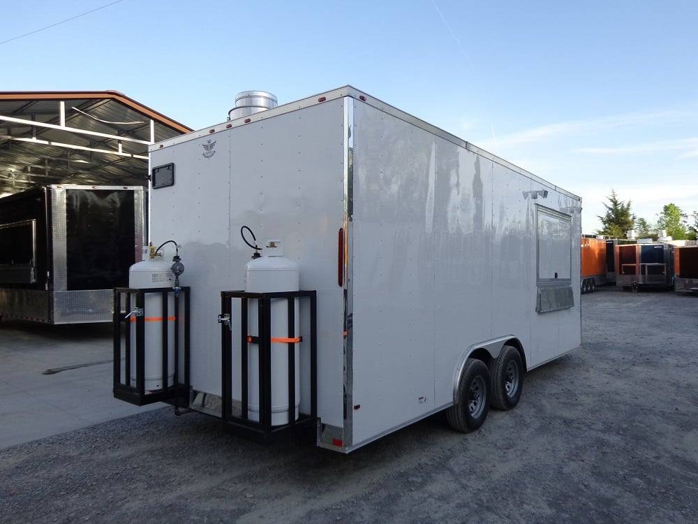 496-8.5-x-20-white-food-event-concession-trailer-with-appliances-3.jpg 8.5' x 20' White Food Event Concession Trailer With Appliances