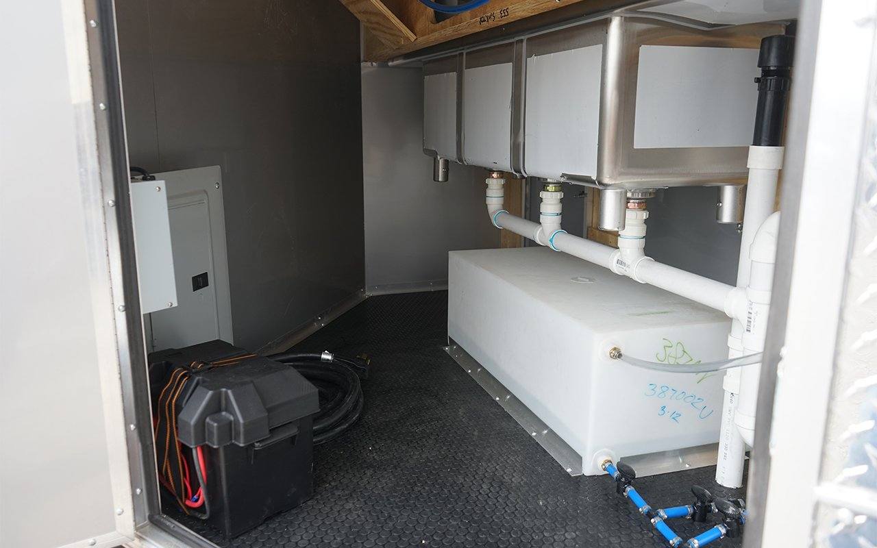 8.5' x 20' White Food Vending Concession Trailer with Appliances