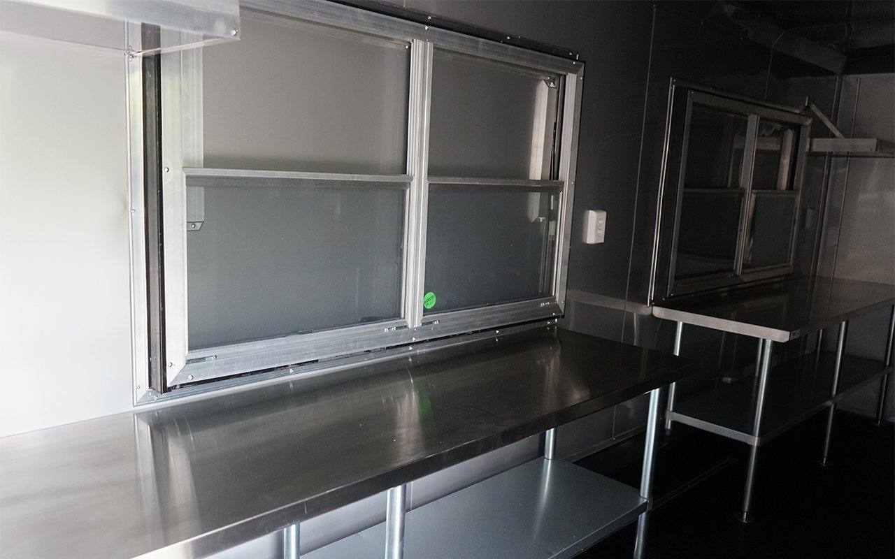 8.5' x 20' White Food Vending Concession Trailer with Appliances