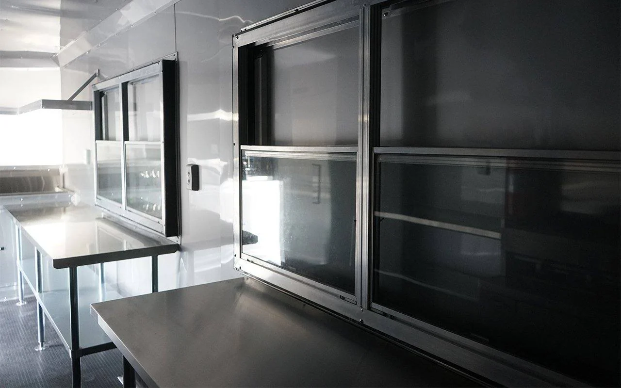 8.5' x 20' White Food Vending Concession Trailer with Appliances