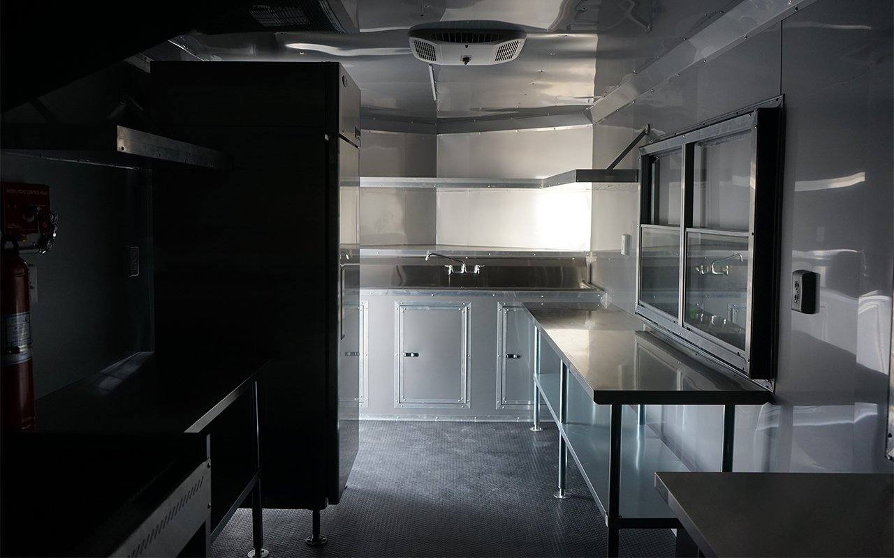 8.5' x 20' White Food Vending Concession Trailer with Appliances