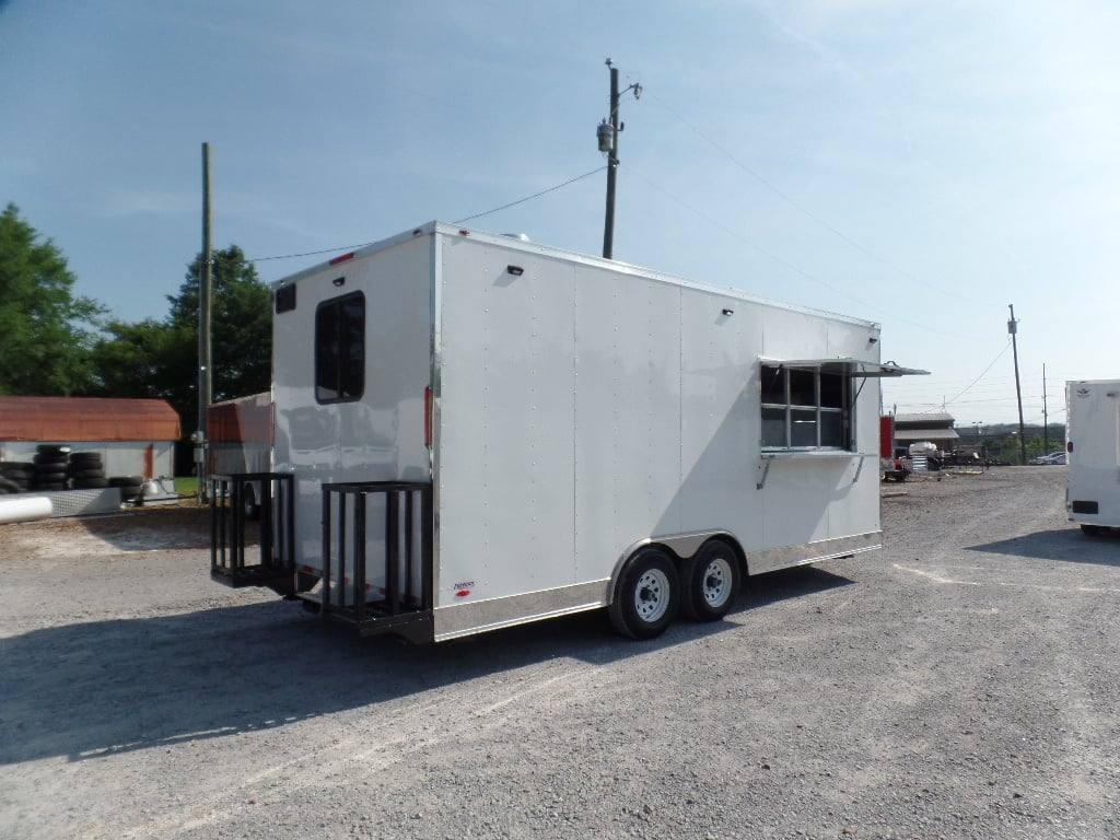 499-8.5-x-20-white-pizza-concession-food-trailer-12.jpg 8.5' x 20' White Pizza Concession Food Trailer
