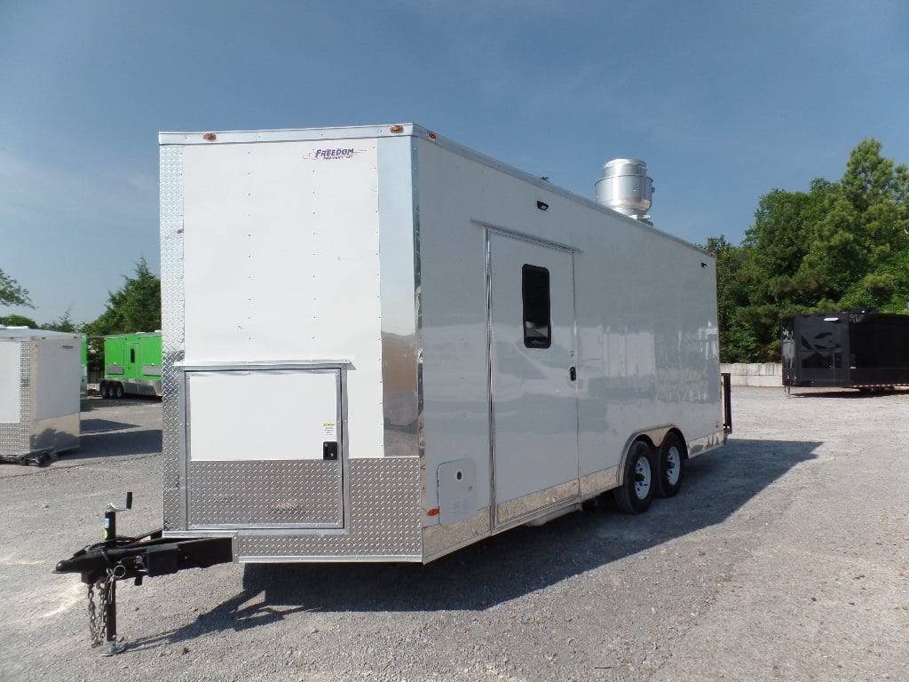 499-8.5-x-20-white-pizza-concession-food-trailer-16.jpg 8.5' x 20' White Pizza Concession Food Trailer