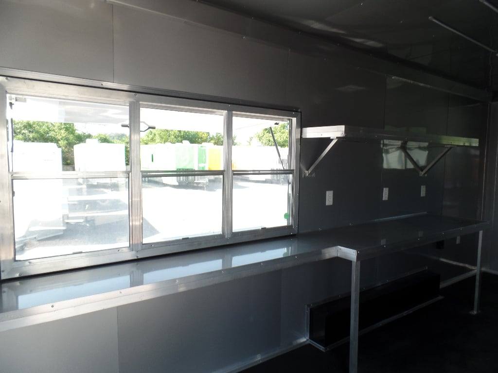 499-8.5-x-20-white-pizza-concession-food-trailer-17.jpg 8.5' x 20' White Pizza Concession Food Trailer