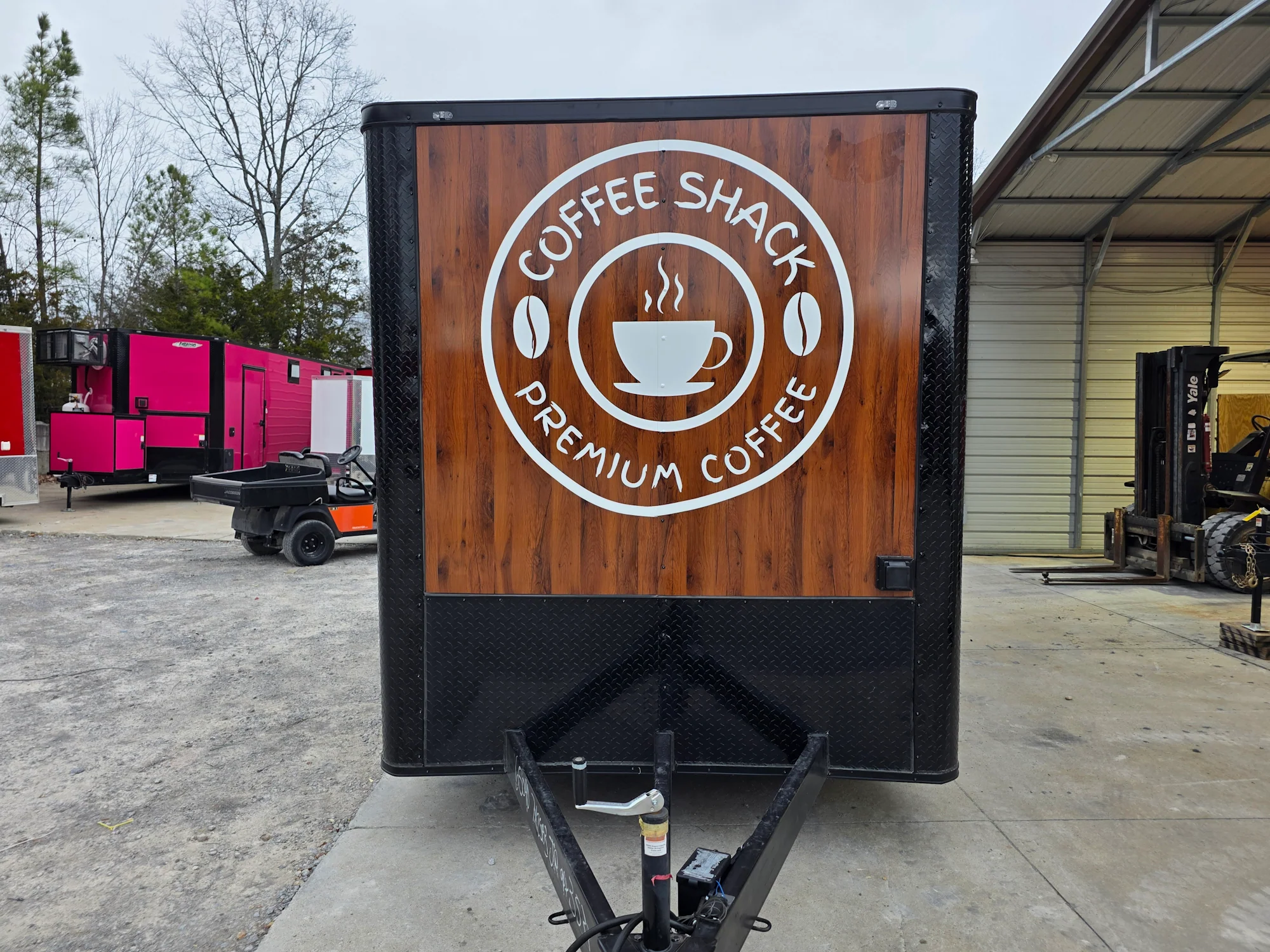 7' X 12' Coffee Theme Concession Food Trailer Fully Loaded Turnkey With Appliances