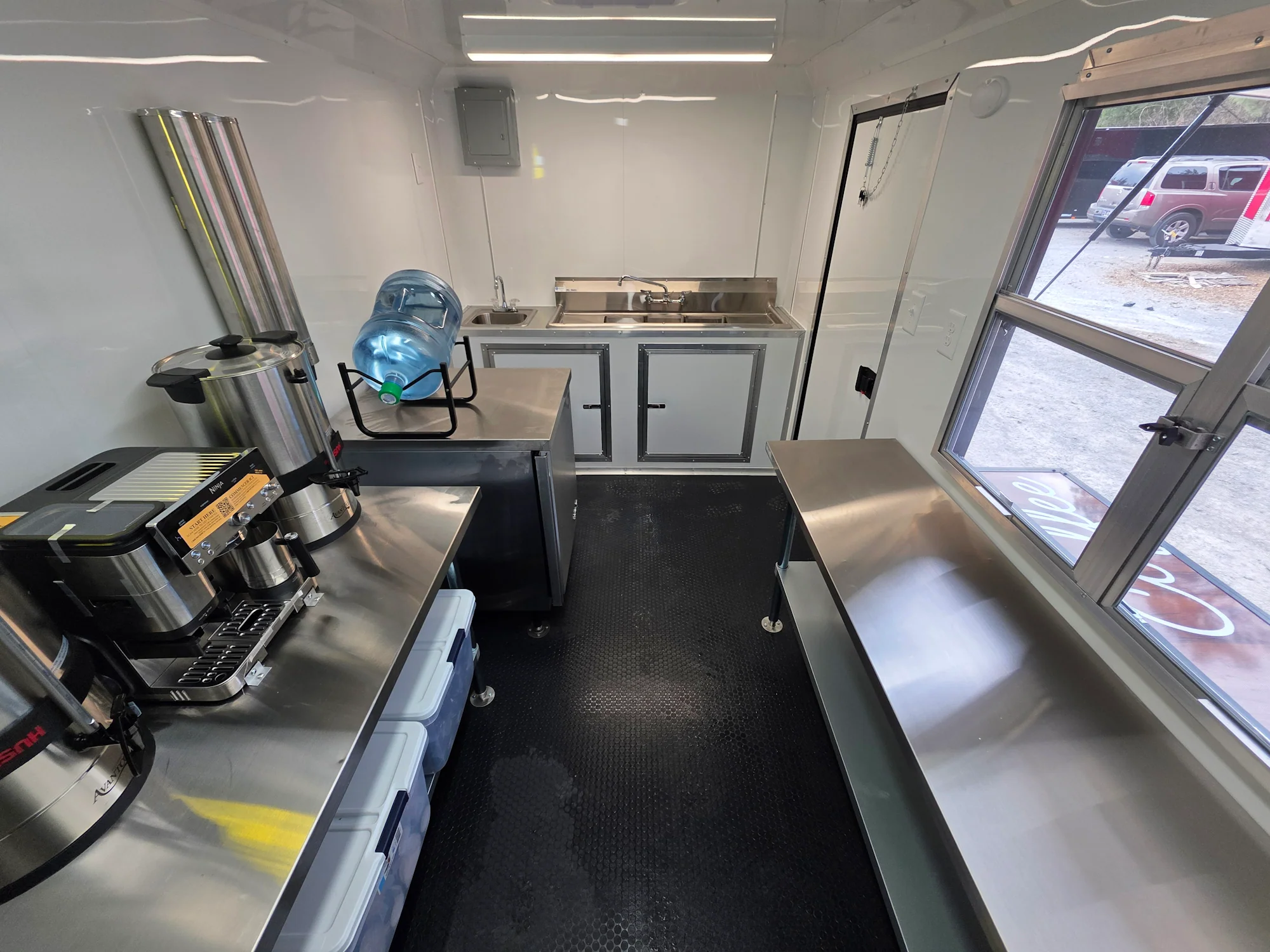 7' X 12' Coffee Theme Concession Food Trailer Fully Loaded Turnkey With Appliances