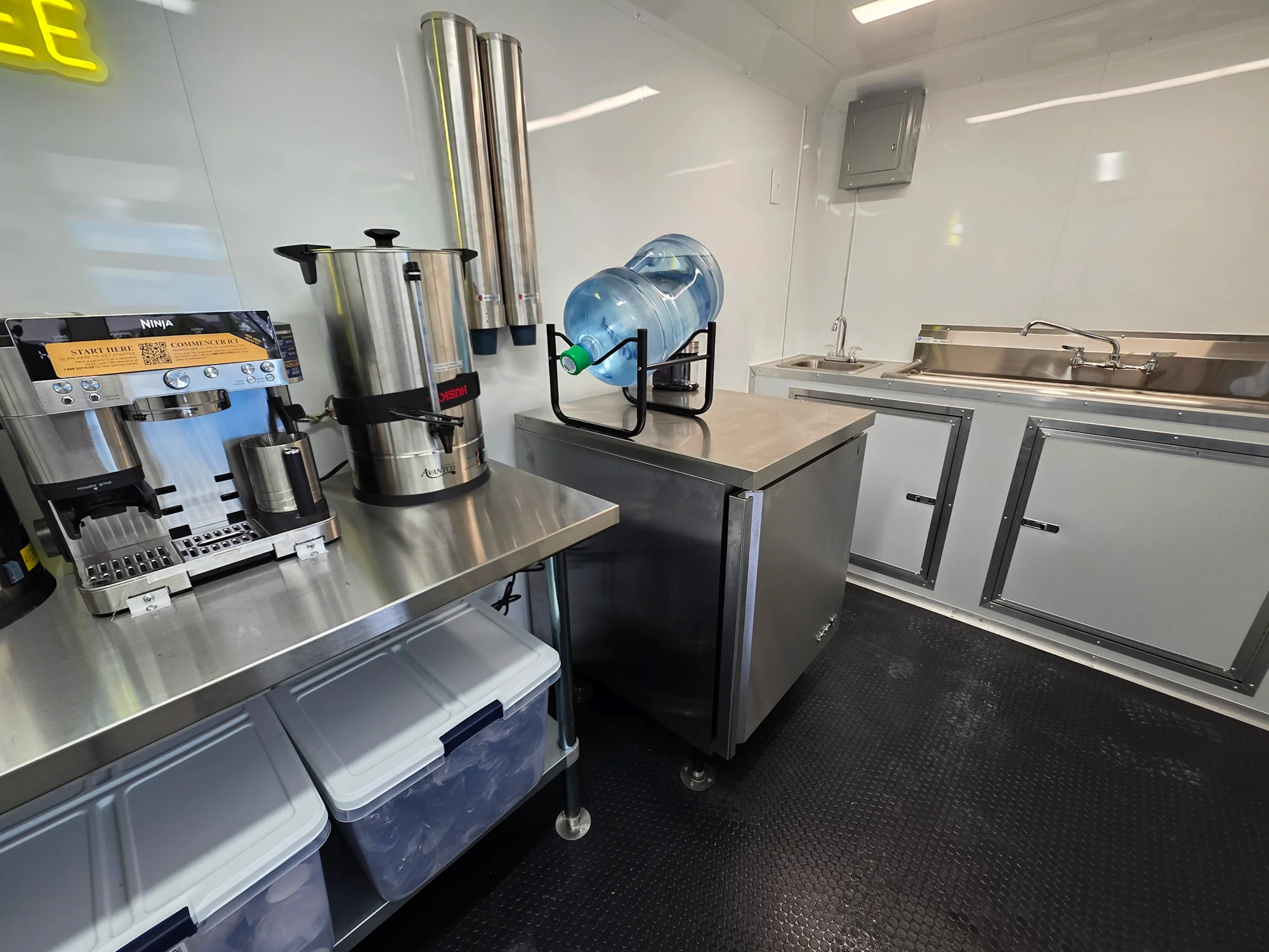 7' X 12' Coffee Theme Concession Food Trailer Fully Loaded Turnkey With Appliances
