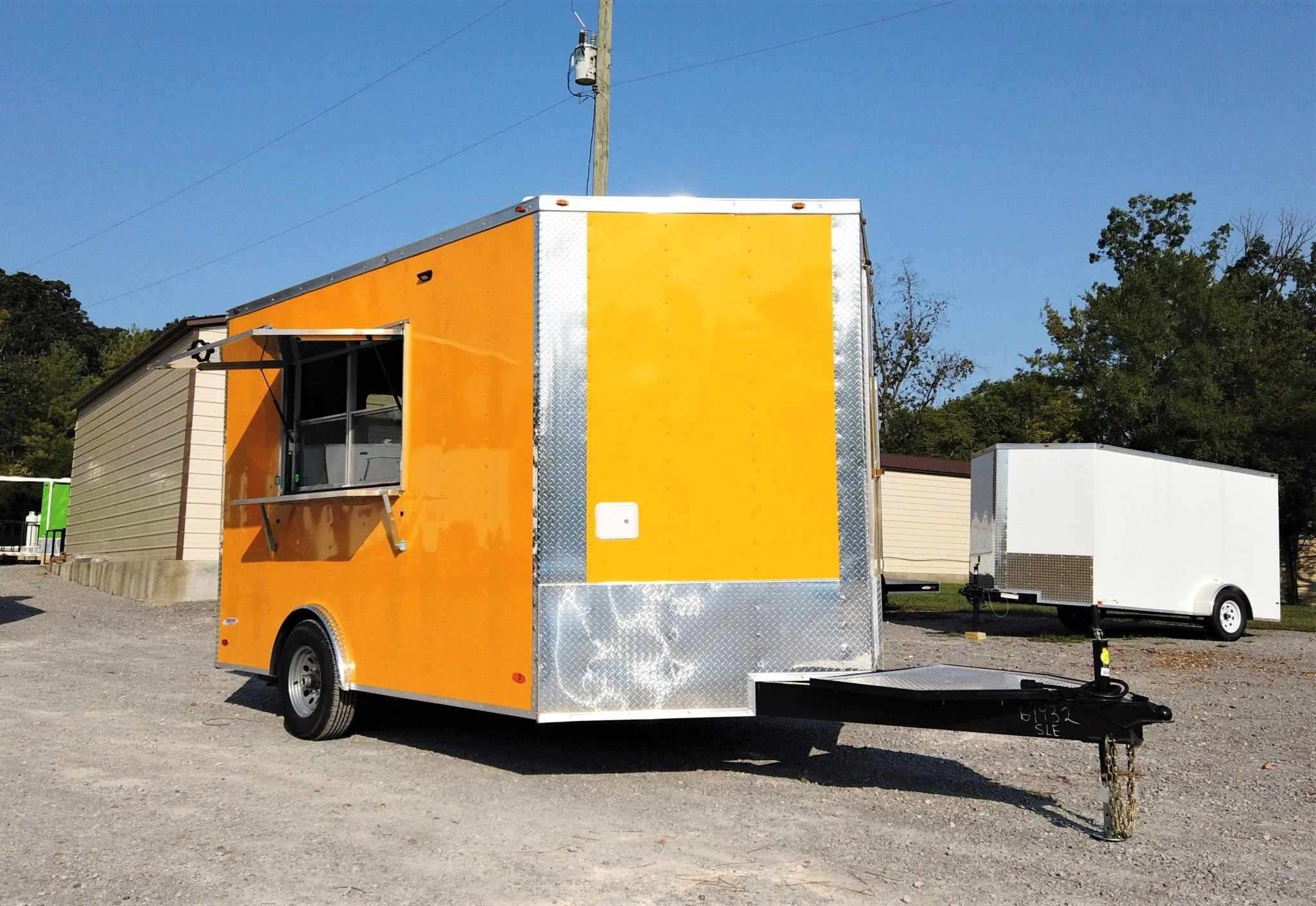 50-8.5-x-12-yellow-concession-food-v-nose-trailer-1.webp 8.5' x 12' Yellow Concession Food V-Nose Trailer