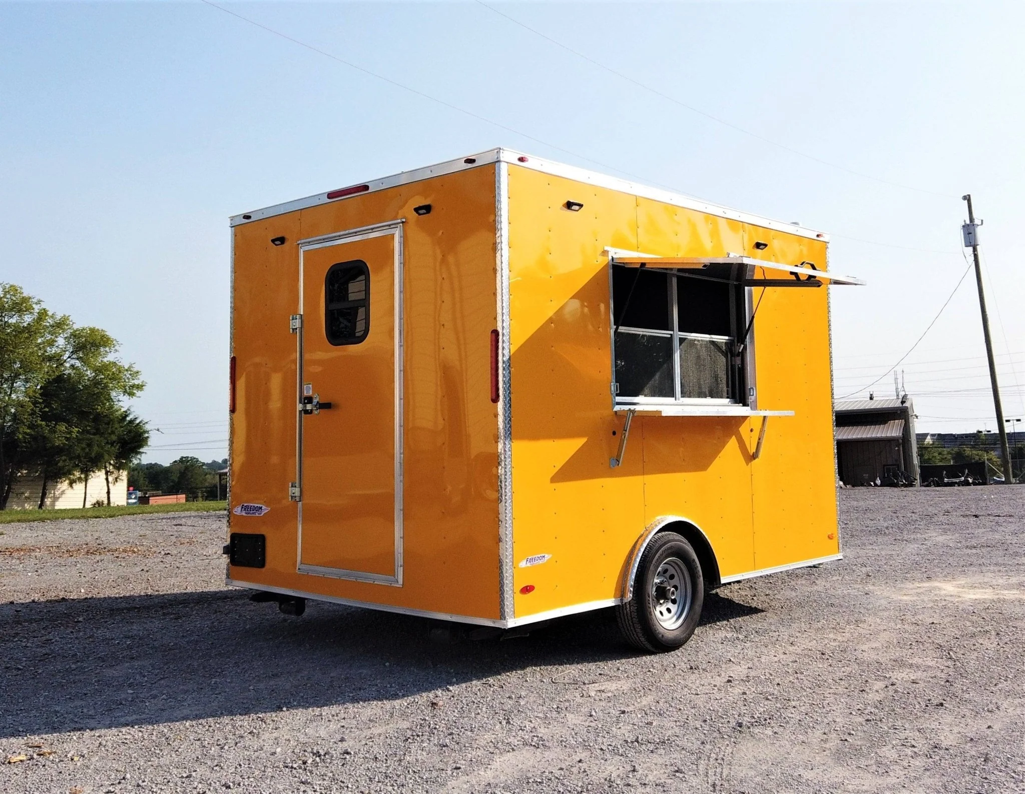 50-8.5-x-12-yellow-concession-food-v-nose-trailer-6.webp 8.5' x 12' Yellow Concession Food V-Nose Trailer