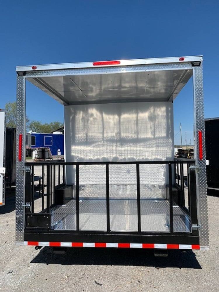 500-8.5-x-20-white-pizza-concession-food-trailer-3.jpg 8.5' x 20' White Pizza Concession Food Trailer