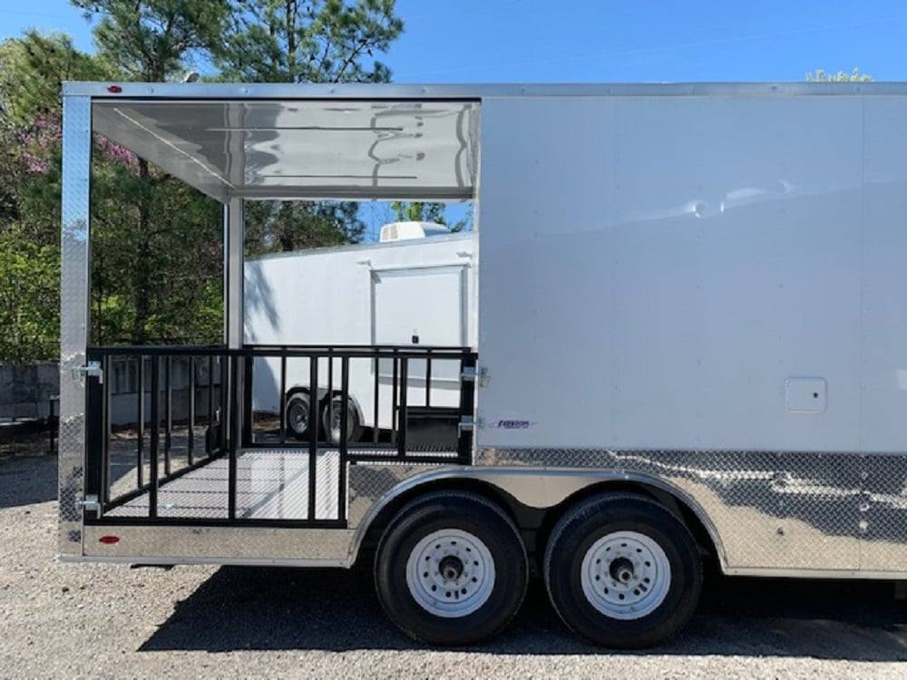 500-8.5-x-20-white-pizza-concession-food-trailer-8.jpg 8.5' x 20' White Pizza Concession Food Trailer