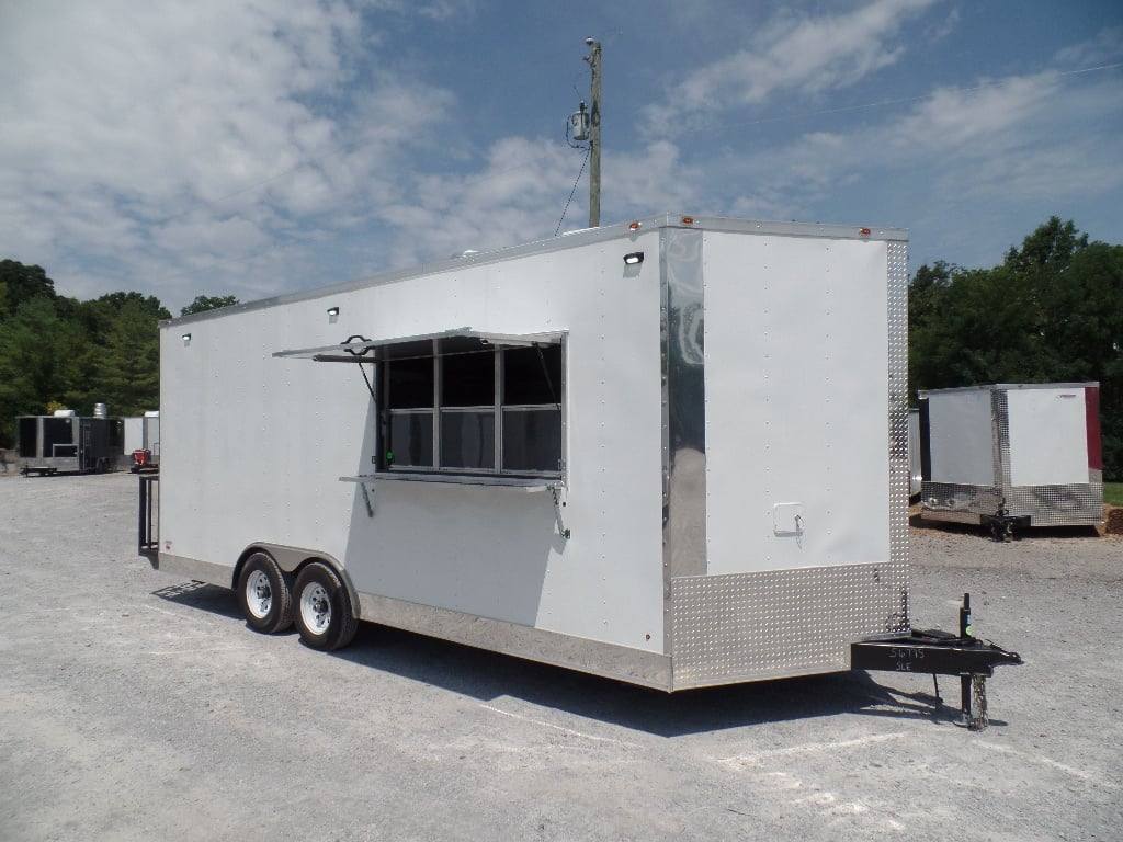 501-8.5-x-20-white-pizza-concession-food-trailer-with-appliances-52.jpg 8.5' x 20' White Pizza Concession Food Trailer With Appliances