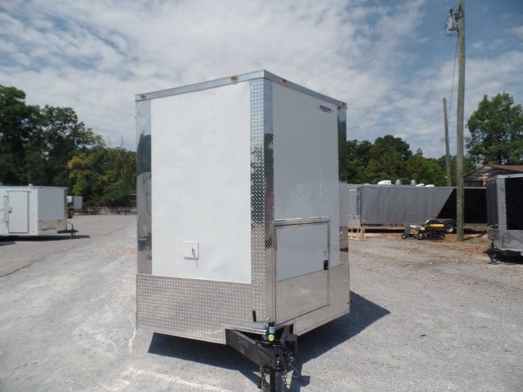 501-8.5-x-20-white-pizza-concession-food-trailer-with-appliances-7.jpg 8.5' x 20' White Pizza Concession Food Trailer With Appliances