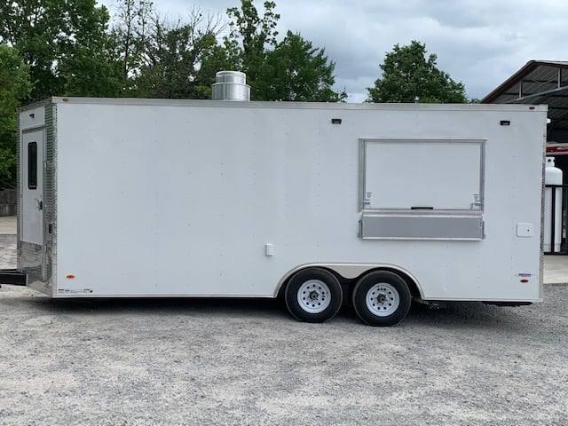 504-8.5-x-20-white-v-nose-concession-food-trailer-with-appliances-10.jpg 8.5' x 20' White V-Nose Concession Food Trailer with Appliances